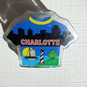 Charlotte North Carolina Fridge Magnet Clip